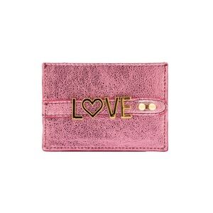 UMBI Leather Cardholder Metallic ROSE